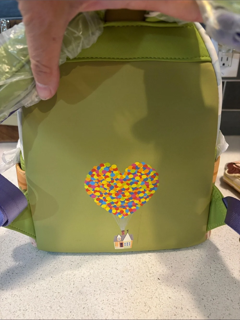 Loungefly Pixar Carl and Ellie Mailbox Backpack and Wallet Set NWT